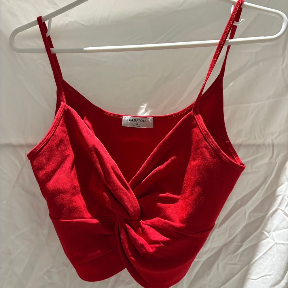 Babaton Red Twist Front Camisole